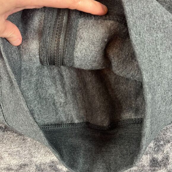 London England Zone One Full Zip Hoodie Jacket Sz XS Gray Fleece Embroidered - Picture 4 of 10